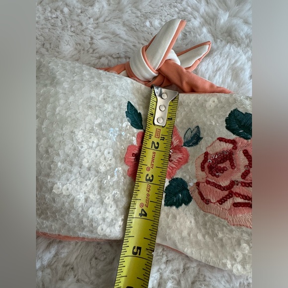 simona barbieri bikini top floral sequin (size medium) - Picture 5 of 7